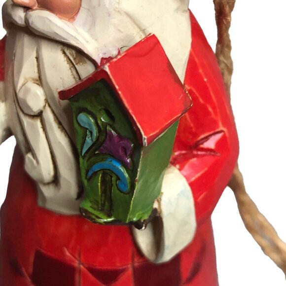 Jim Shore Santa Claus Christmas Ornament Cardinal  2014 Holiday Decor Folkart Ho - Picture 7 of 14